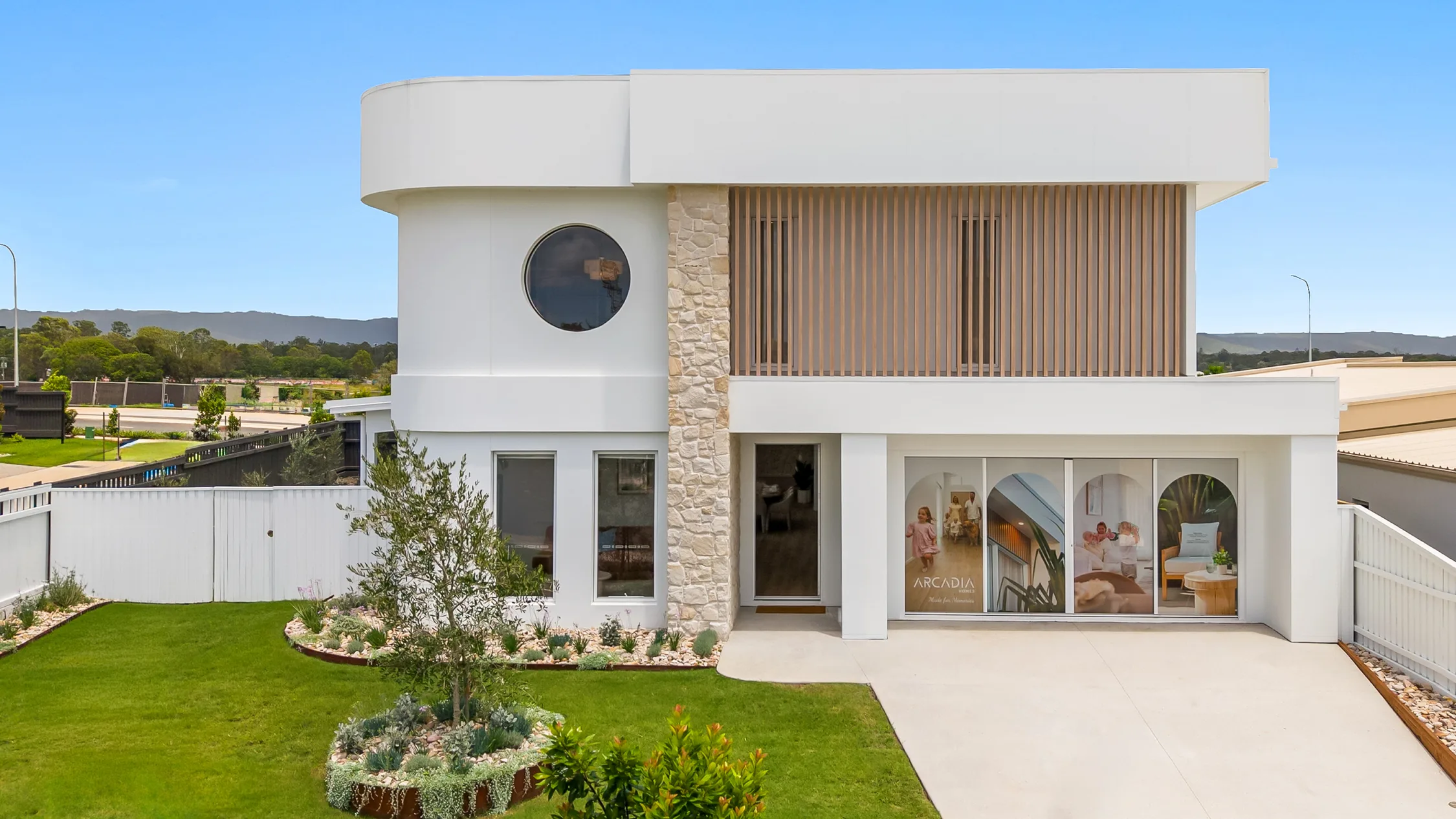 Facade of the Casa Luna display home at Lilywood Landings
