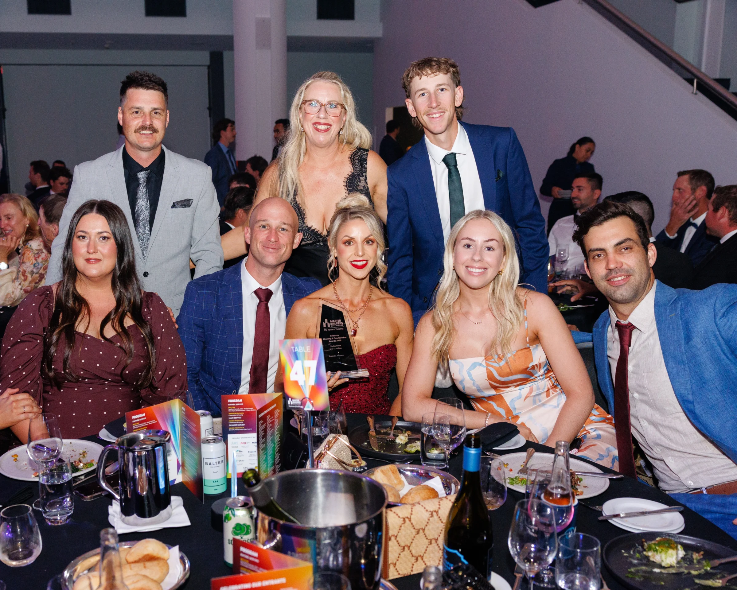 The Arcadia Homes team celebrating at the 2026 Master Builders awards